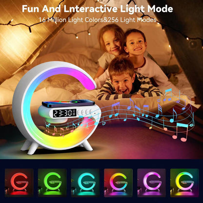 G-LAMP Bluetooth Speaker | Clock | Fast Wireless Charging